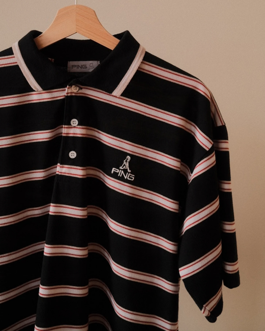 Vintage Ping Striped Polo (XL)
