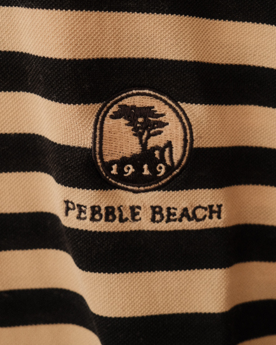 Pebble Beach Striped Polo (L)