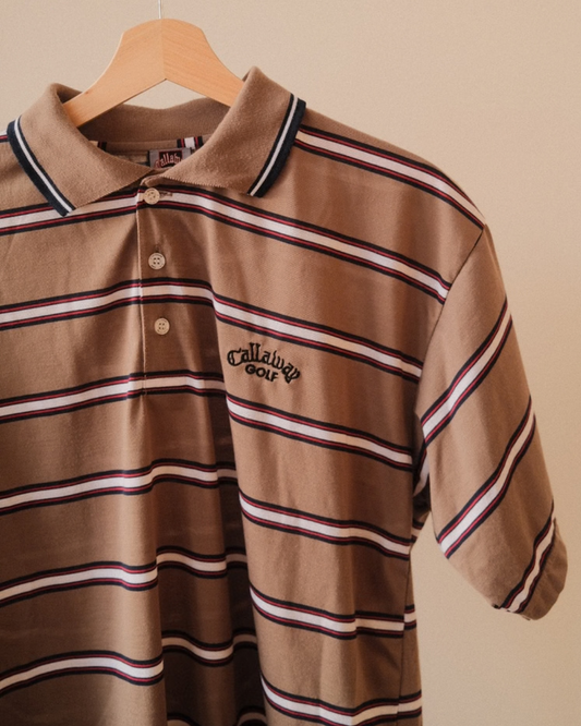 90s Callaway Striped Polo (XL)