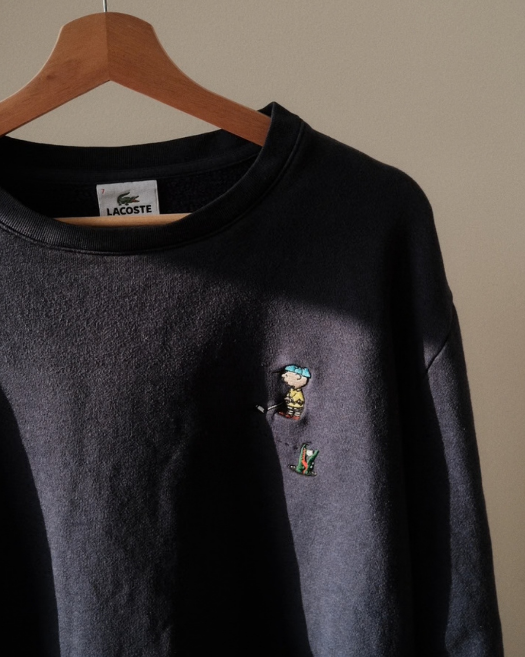 Lacoste x Peanuts Charlie Brown Sweatshirt, Made in Japan (L)