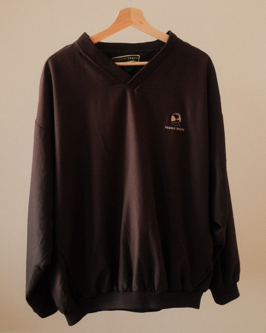 2000s Pebble Beach V-Neck Windbreaker (L)