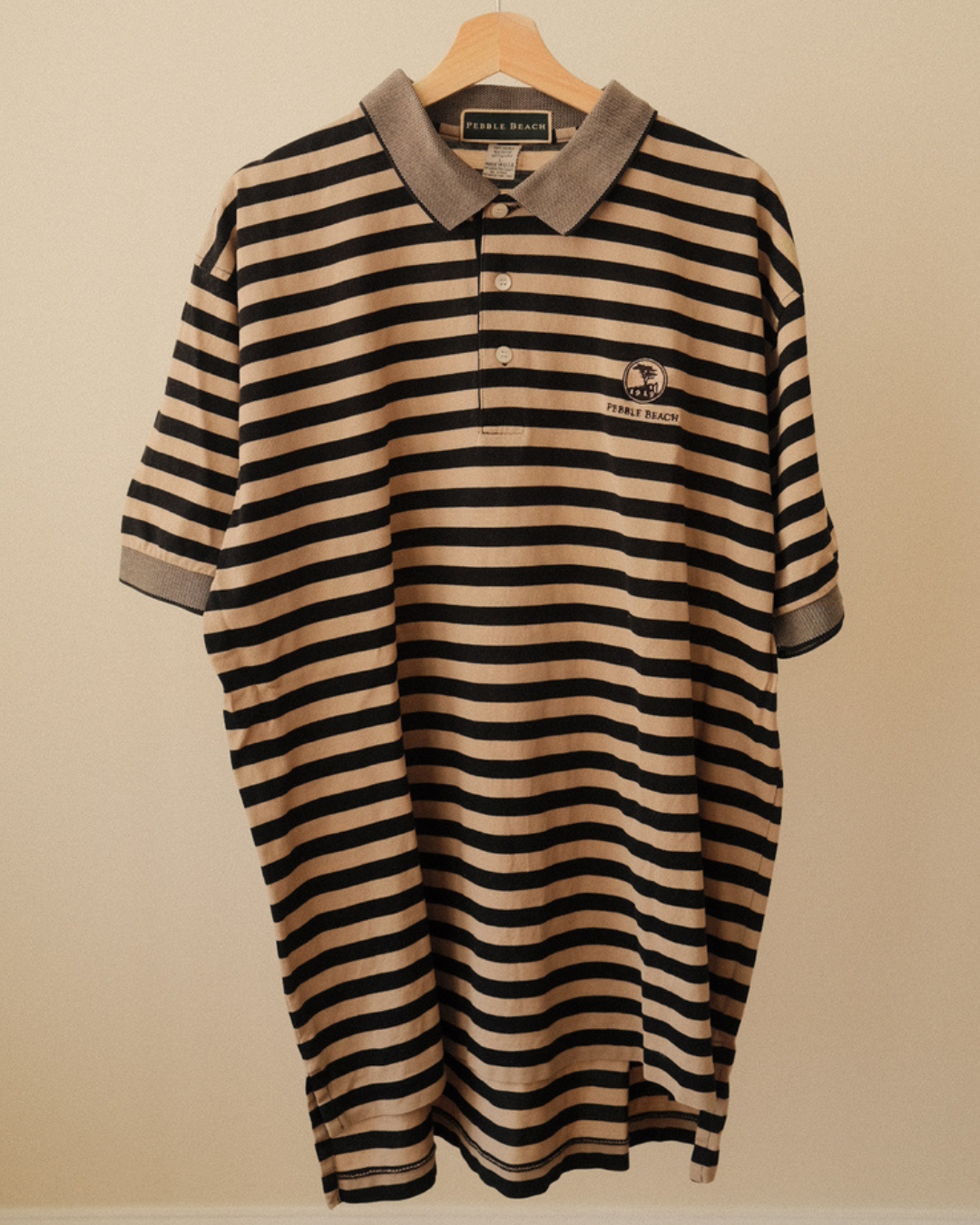 Pebble Beach Striped Polo (L)